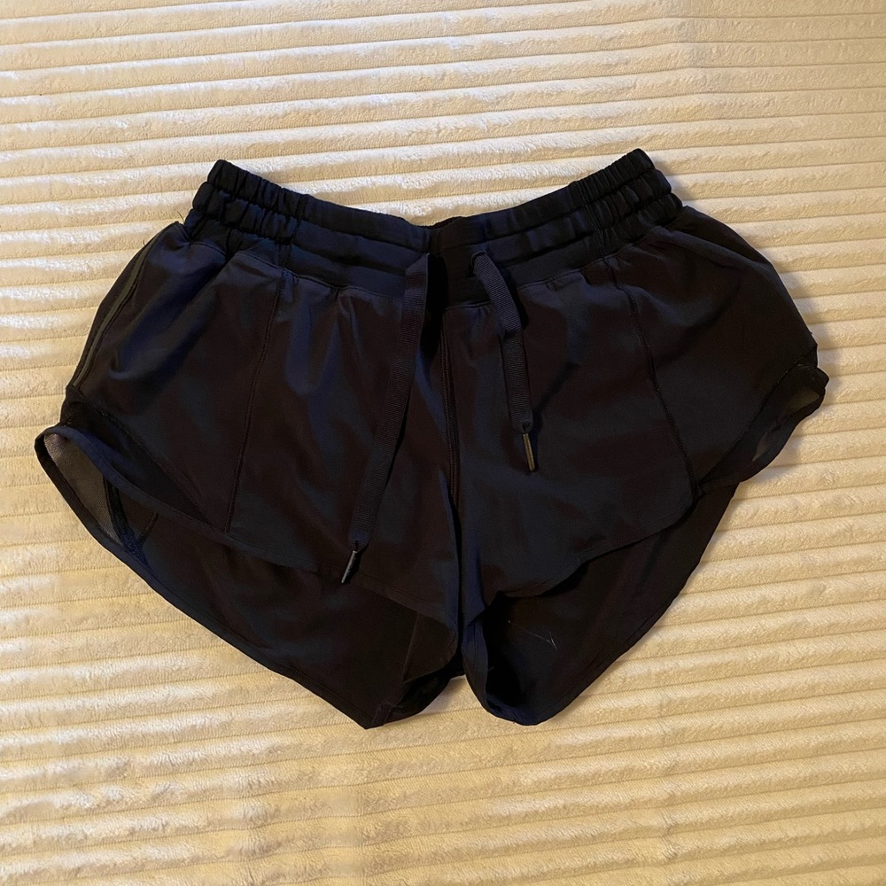 Lululemon Athletic Shorts - Size 4 - Mesh Detail on Sides with Reflective Strip